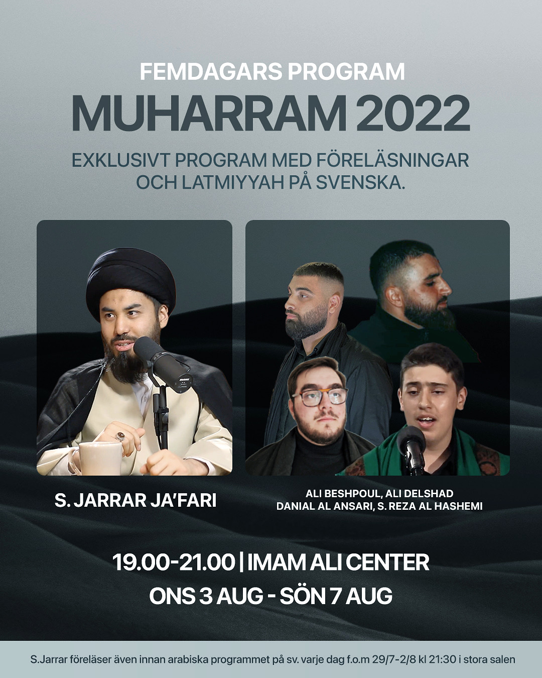 Muharramprogram p åsvenska - 2022